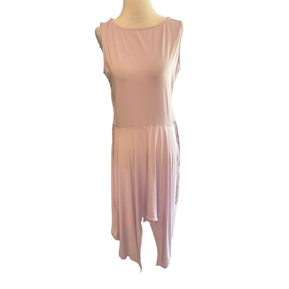 Cupshe Womens Mauve Pink Ruched Handkerchief Hem Midi Dress S CAA05A4D078VV